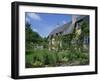 Thatched Cottages in the Cotswolds, Gloucestershire, England, UK-Rainford Roy-Framed Photographic Print