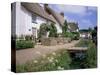 Thatched Cottages, Otterton, South Devon, England, United Kingdom-Roy Rainford-Stretched Canvas