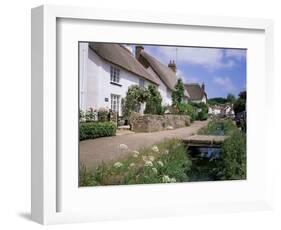 Thatched Cottages, Otterton, South Devon, England, United Kingdom-Roy Rainford-Framed Photographic Print