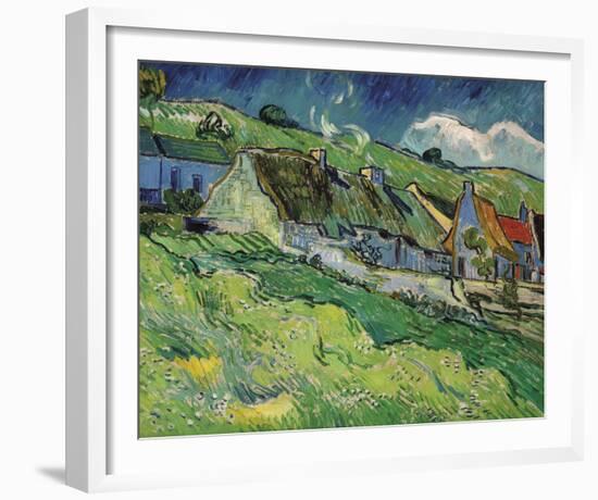 Thatched Cottages-Vincent Van Gogh-Framed Giclee Print