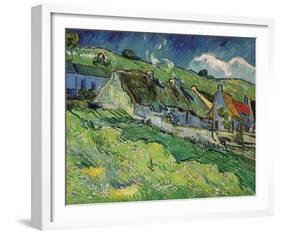 Thatched Cottages-Vincent Van Gogh-Framed Giclee Print