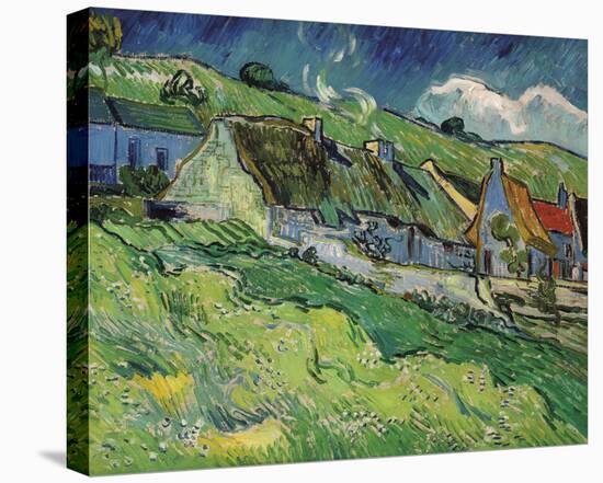 Thatched Cottages-Vincent Van Gogh-Stretched Canvas