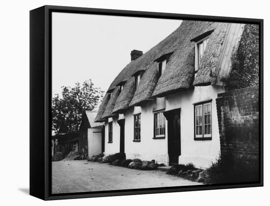 Thatched Cottages-null-Framed Stretched Canvas