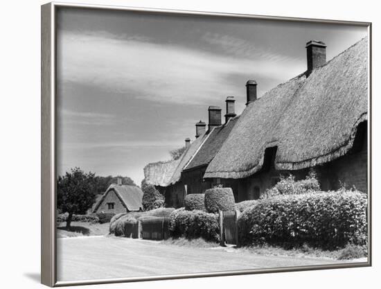 Thatched Cottages-Fred Musto-Framed Photographic Print