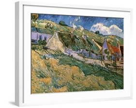 Thatched Cottages-Vincent van Gogh-Framed Giclee Print