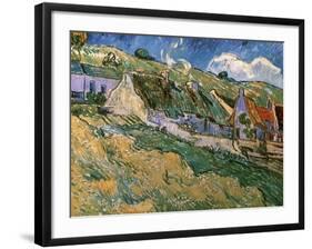 Thatched Cottages-Vincent van Gogh-Framed Giclee Print