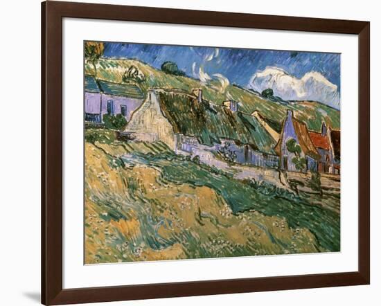 Thatched Cottages-Vincent van Gogh-Framed Giclee Print