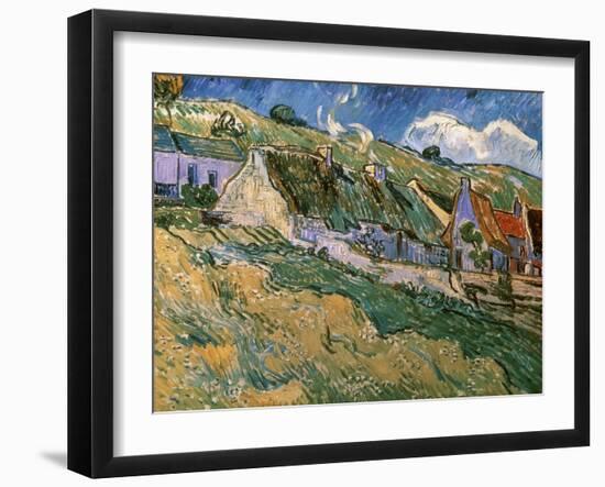 Thatched Cottages-Vincent van Gogh-Framed Giclee Print