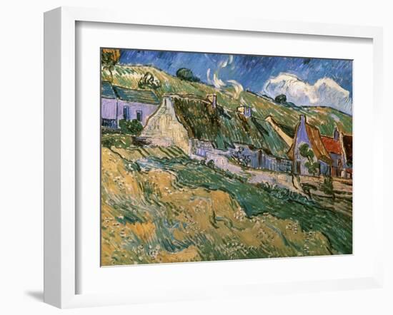 Thatched Cottages-Vincent van Gogh-Framed Giclee Print