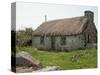 Thatched Croft, Isle of Skye, Highlands, Scotland, United Kingdom, Europe-Jan Baldwin-Stretched Canvas