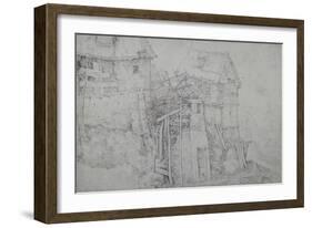 Thatched Dwellings, Partly in Ruins, on a Mountainside-Roelandt Jacobsz. Savery-Framed Giclee Print