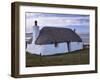 Thatched House, Berneray, North Uist, Outer Hebrides, Scotland, United Kingdom, Europe-Patrick Dieudonne-Framed Photographic Print