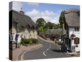 Thatched Houses, Teashop and Pub, Shanklin, Isle of Wight, England, United Kingdom, Europe-Rainford Roy-Stretched Canvas