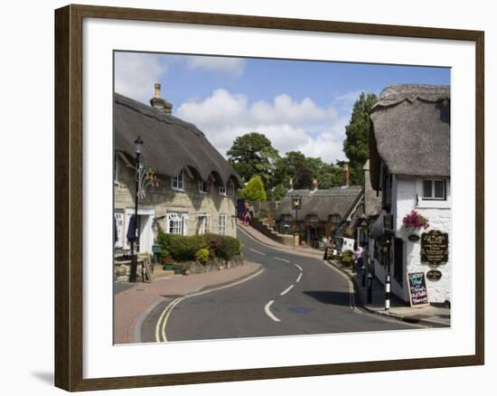 Thatched Houses, Teashop and Pub, Shanklin, Isle of Wight, England, United Kingdom, Europe-Rainford Roy-Framed Photographic Print