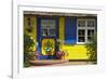 Thatched-Roof House with Traditional Front Door in Born on the Darss Peninsula-Uwe Steffens-Framed Photographic Print