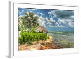 Thatched Roof-Robert Goldwitz-Framed Photographic Print