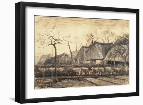 Thatched Roofs-Vincent van Gogh-Framed Giclee Print