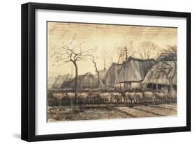 Thatched Roofs-Vincent van Gogh-Framed Giclee Print