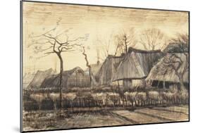 Thatched Roofs-Vincent van Gogh-Mounted Giclee Print