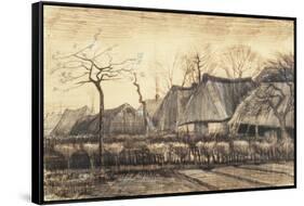 Thatched Roofs-Vincent van Gogh-Framed Stretched Canvas