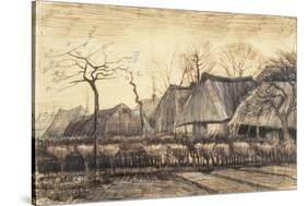 Thatched Roofs-Vincent van Gogh-Stretched Canvas