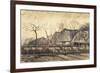 Thatched Roofs-Vincent van Gogh-Framed Giclee Print