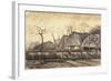 Thatched Roofs-Vincent van Gogh-Framed Giclee Print