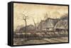 Thatched Roofs-Vincent van Gogh-Framed Stretched Canvas