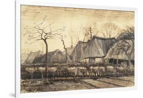 Thatched Roofs-Vincent van Gogh-Framed Giclee Print