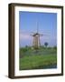 Thatched Windmills on the Canal at Kinderdijk, UNESCO World Heritage Site, Holland, Europe-Rainford Roy-Framed Photographic Print