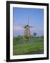 Thatched Windmills on the Canal at Kinderdijk, UNESCO World Heritage Site, Holland, Europe-Rainford Roy-Framed Photographic Print