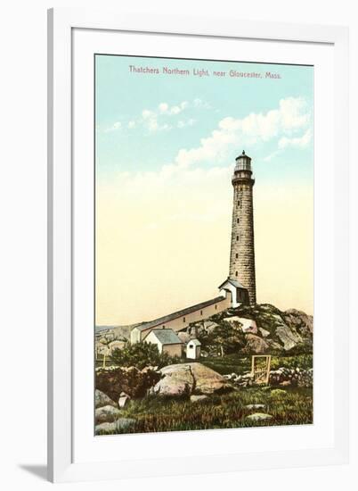 Thatchers Lighthouse, Gloucester-null-Framed Art Print