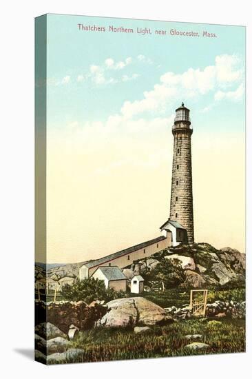 Thatchers Lighthouse, Gloucester-null-Stretched Canvas