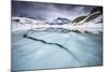 Thawing Alpine Lake, Vanoise National Park, Rhône-Alpes, France, June-Benjamin Barthelemy-Mounted Photographic Print