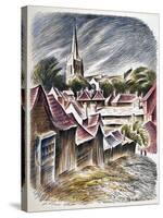 Thaxted Church, c.1951-Isabel Alexander-Stretched Canvas