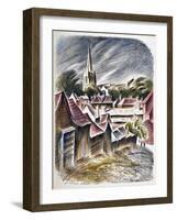 Thaxted Church, c.1951-Isabel Alexander-Framed Giclee Print