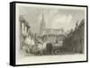 Thaxted, from the South, Essex-William Henry Bartlett-Framed Stretched Canvas