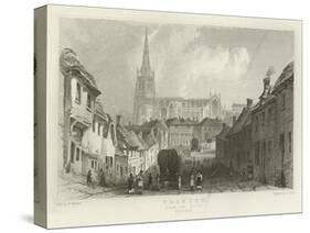 Thaxted, from the South, Essex-William Henry Bartlett-Stretched Canvas