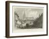 Thaxted, from the South, Essex-William Henry Bartlett-Framed Giclee Print