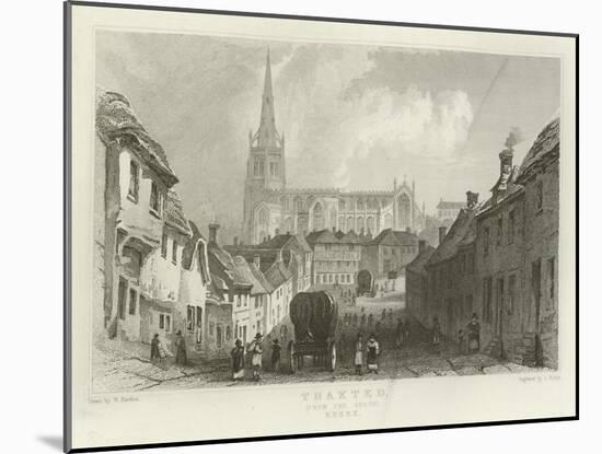 Thaxted, from the South, Essex-William Henry Bartlett-Mounted Giclee Print