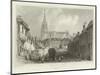 Thaxted, from the South, Essex-William Henry Bartlett-Mounted Giclee Print