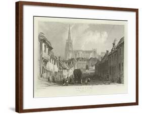 Thaxted, from the South, Essex-William Henry Bartlett-Framed Giclee Print