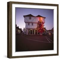 Thaxted Guildhall at Christmas time-null-Framed Photographic Print