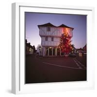 Thaxted Guildhall at Christmas time-null-Framed Photographic Print