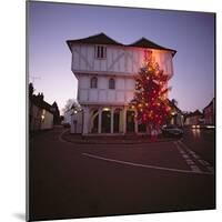 Thaxted Guildhall at Christmas time-null-Mounted Photographic Print