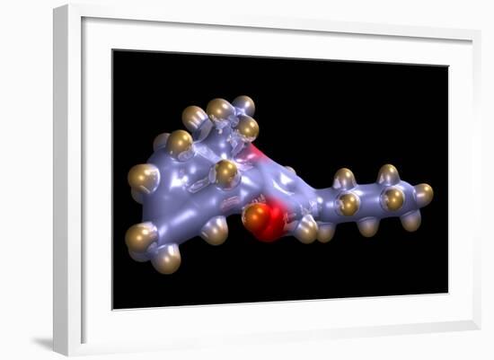 THC Cannabis Drug Molecule-Dr. Mark J.-Framed Premium Photographic Print