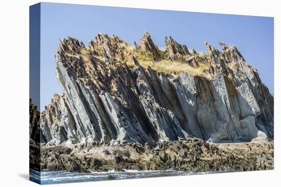 The 1.7 Billion Year Old Elgee Sandstone Cliffs in Yampi Sound, Kimberley, Western Australia-Michael Nolan-Stretched Canvas