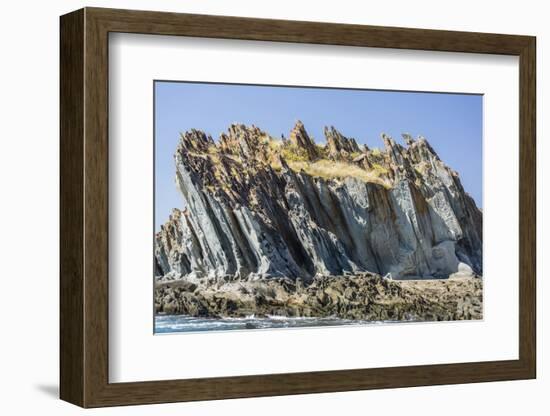 The 1.7 Billion Year Old Elgee Sandstone Cliffs in Yampi Sound, Kimberley, Western Australia-Michael Nolan-Framed Photographic Print