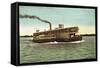 The 1 F. Co's Steamer Nagama, Dampfschiff, C.B. 45-null-Framed Stretched Canvas