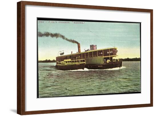 The 1 F. Co's Steamer Nagama, Dampfschiff, C.B. 45--Framed Giclee Print